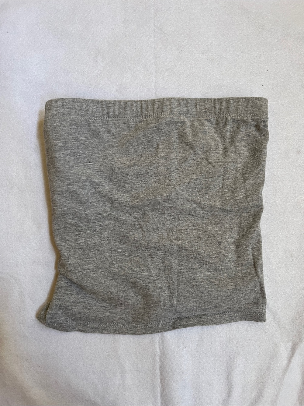 Heather Gray Tube Top with Built In Bra
